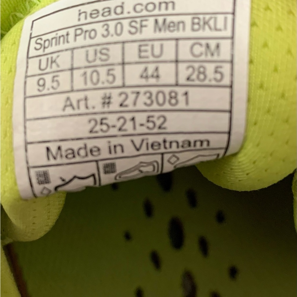 Head super fabric man shoes size 10.5 - Picture 9 of 11